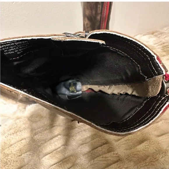 Freebird by Steven OG Roadie Distressed Black and Brown Combat Boots - Picture 6 of 6